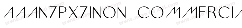 AaANZPXZINon CommercialUse字体转换